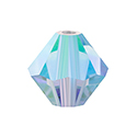 Preciosa Crystal Bead - Bicone 04MM 2X COATED OPAL LT SAPPHIRE AB