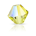 Preciosa Crystal Bead - Bicone 03MM ACID YELLOW AB