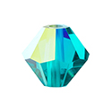 Preciosa Crystal Bead - Bicone 03MM BLUE ZIRCON AB