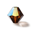 Preciosa Crystal Bead - Bicone 03MM CHOCOLATE AB