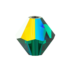 Preciosa Crystal Bead - Bicone 08MM EMERALD AB