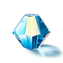 Preciosa Crystal Bead - Bicone 03MM MALIBU BLUE AB