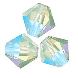 Preciosa Crystal Bead - Bicone 04MM OPAL CRYSOLITE AB