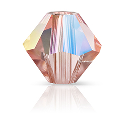 Preciosa Crystal Bead - Bicone 05MM ROSE PEACH AB