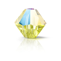 Preciosa Crystal Bead - Bicone 03MM CITRINE GLITTER