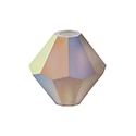 Preciosa Crystal Bead - Bicone 03MM MATTE BLACK DIAMOND AB