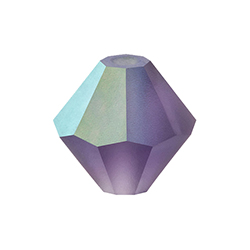 Preciosa Crystal Bead - Bicone 04MM MATTE DEEP TANZANITE/AB
