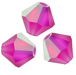Preciosa Crystal Bead - Bicone 04MM MATTE FUCHSIA/AB
