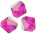 Preciosa Crystal Bead - Bicone 04MM MATTE FUCHSIA/AB
