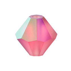 Preciosa Crystal Bead - Bicone 04MM MATTE INDIAN PINK AB
