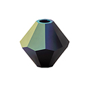 Preciosa Crystal Bead - Bicone 03MM MATTE JET AB