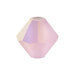 Preciosa Crystal Bead - Bicone 06MM MATTE PINK SAPPHIRE AB