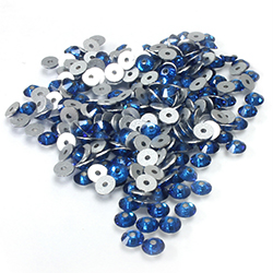 Preciosa Crystal Flat Back VIVA12&reg; Sew-On - Loch Rose 03MM CAPRI BLUE
