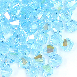 Czech Crystal Bead - Bicone 04MM AQUA AB