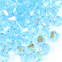 Czech Crystal Bead - Bicone 04MM AQUA AB