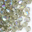 Czech Crystal Bead - Bicone 04MM BLACK DIAMOND AB