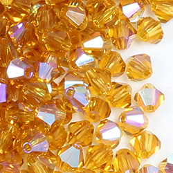 Czech Crystal Bead - Bicone 04MM TOPAZ AB