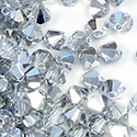Czech Crystal Bead - Bicone 04MM COMET ARGENT LIGHT