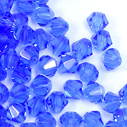 Czech Crystal Bead - Bicone 04MM SAPPHIRE