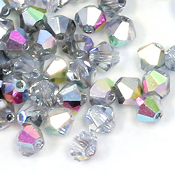 Czech Crystal Bead - Bicone 04MM VITRAIL MEDIUM