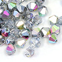 Czech Crystal Bead - Bicone 4MM VITRAIL MEDIUM