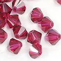 Czech Crystal Bead - Bicone 06MM FUCHSIA