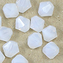 Czech Crystal Bead - Bicone 06MM WHITE OPAL