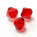 Czech Crystal Bead - Bicone 08MM LT SIAM RUBY