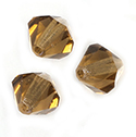 Czech Crystal Bead - Bicone 08MM SMOKE TOPAZ