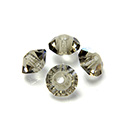 Preciosa Crystal Bead - Spacer 05x3MM BLACK DIAMOND