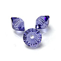 Chinese Cut Crystal Bead - Spacer 06x4MM LIGHT TANZANITE