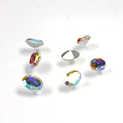 Preciosa Crystal Point Back Fancy Stone - Oval 06x4MM CRYSTAL AB