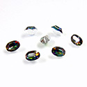 Preciosa Crystal Point Back Fancy Stone - Oval 06x4MM HELIOTROPE
