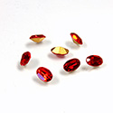 Preciosa Crystal Point Back Fancy Stone - Oval 06x4MM LT SIAM RUBY