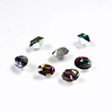 Preciosa Crystal Point Back Fancy Stone - Oval 06x4MM VITRAIL MEDIUM
