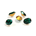 Preciosa Crystal Point Back Fancy Stone - Oval 08x6MM EMERALD