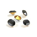 Preciosa Crystal Point Back Fancy Stone - Oval 08x6MM HEMATITE