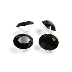 Preciosa Crystal Point Back Fancy Stone - Oval 10x8MM GARNET