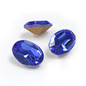 Preciosa Crystal Point Back Fancy Stone - Oval 14x10MM SAPPHIRE