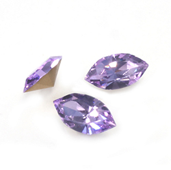 Preciosa Crystal Point Back Fancy Stone - Navette 10x5MM VIOLET
