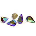 Preciosa Crystal Point Back Fancy Stone - Pear 08x4.8MM SMOKE TOPAZ AB