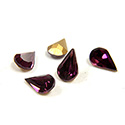 Preciosa Crystal Point Back Fancy Stone - Pear 08x4.8MM AMETHYST