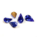 Preciosa Crystal Point Back Fancy Stone - Pear 08x4.8MM SAPPHIRE