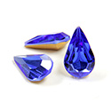 Preciosa Crystal Point Back Fancy Stone - Pear 13x7.8MM SAPPHIRE