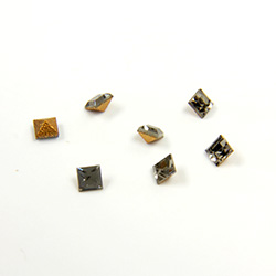 Preciosa Crystal Point Back Fancy Stone - Square 02MM BLACK DIAMOND