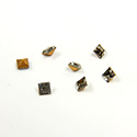 Preciosa Crystal Point Back Fancy Stone - Square 02MM BLACK DIAMOND