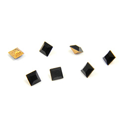 Preciosa Crystal Point Back Fancy Stone - Square 02MM JET