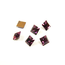 Preciosa Crystal Point Back Fancy Stone - Square 03MM AMETHYST