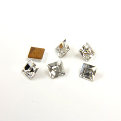 Preciosa Crystal Point Back Fancy Stone - Square 03MM CRYSTAL