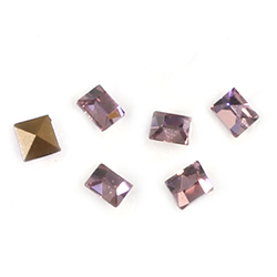 Preciosa Crystal Point Back Fancy Stone - Square 03MM LT AMETHYST